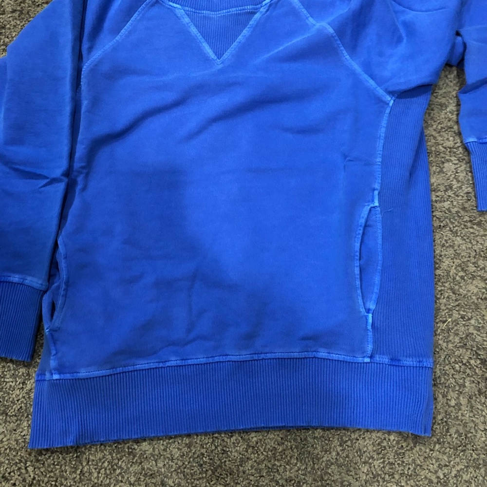 Zenana blue sweatshirt with pockets - Picture 4 of 6